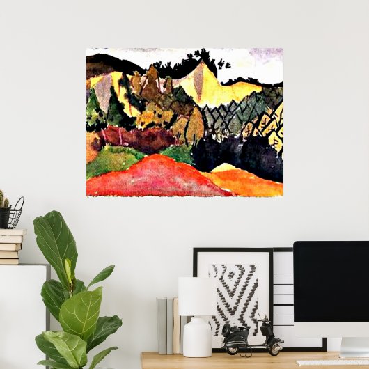 Klee – 採石場 ポスター (ホームオフィス)