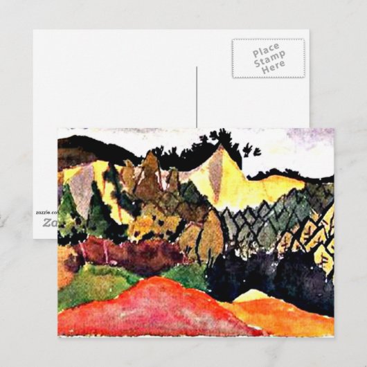 Klee – 採石場 ポストカード (正面/裏面)