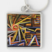 Klee – 放射線と回転、 キーホルダー (正面)