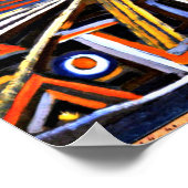 Klee – 放射線と回転 ポスター (角)