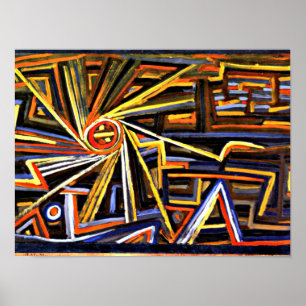 Klee – 放射線と回転 ポスター
