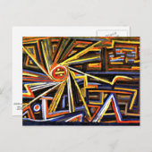 Klee – 放射線と回転 ポストカード (正面/裏面)