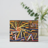 Klee – 放射線と回転 ポストカード (スタンド正面)