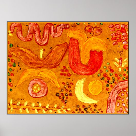 Klee – 暑い中の庭 ポスター (正面)