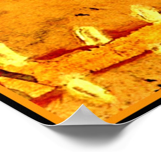 Klee – 暑い中の庭 ポスター (角)