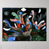 Klee – 暗い色の庭の写真 ポスター (正面)