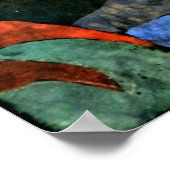 Klee – 暗い色の庭の写真 ポスター (角)