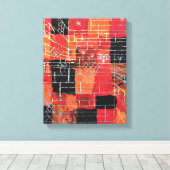 Klee – 構成の観点 キャンバスプリント (インサイチュ (ウッドフロア))