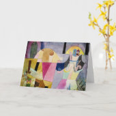 Klee – 横向きの黒い列 カード (黄色い花)