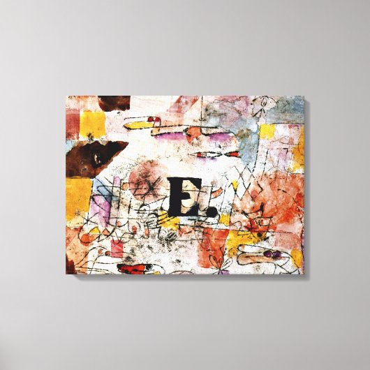 Klee -水鳥 – ダック， キャンバスプリント (正面)