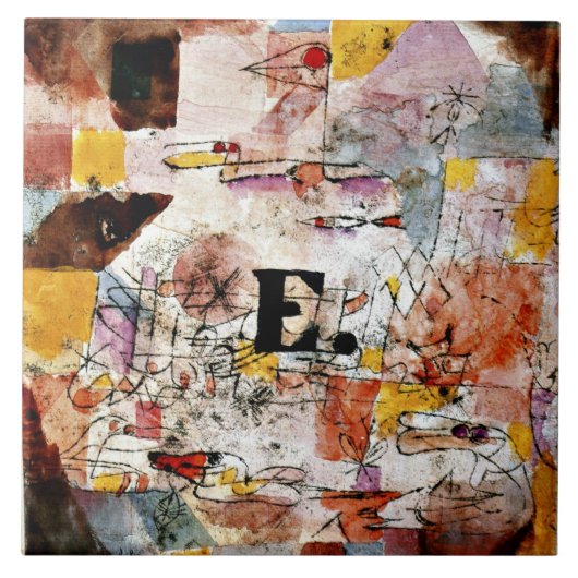 Klee -水鳥 – ダック， タイル (正面)