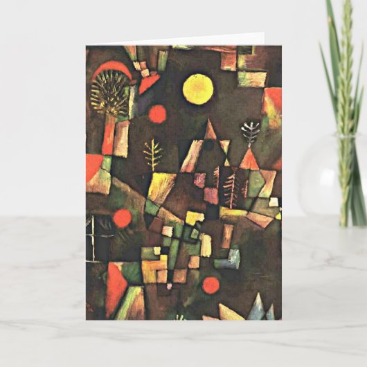 Klee -満月、パウル・クレーの絵画 カード (正面)