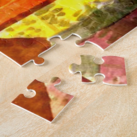 Klee – 町の前 ジグソーパズル (側面)