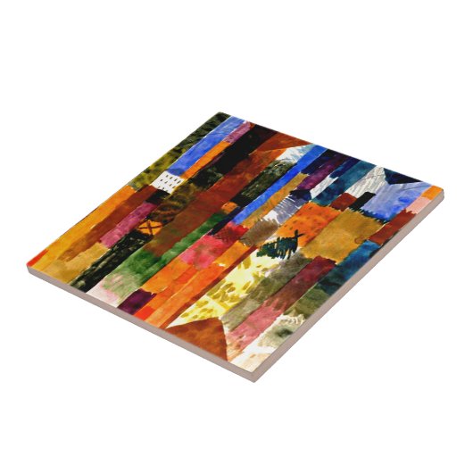 Klee – 町の前 タイル (側面)