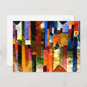 Klee – 町の前 ポストカード (正面/裏面)