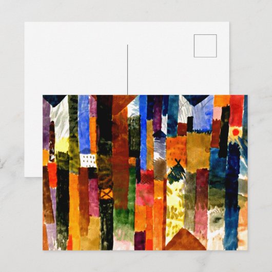 Klee – 町の前 ポストカード (正面/裏面)