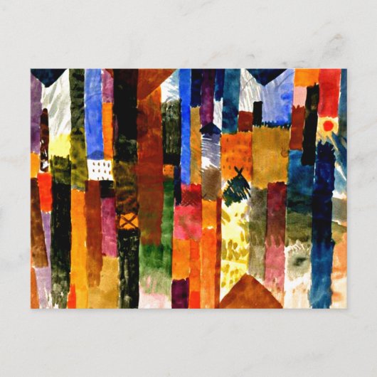 Klee – 町の前 ポストカード (正面)