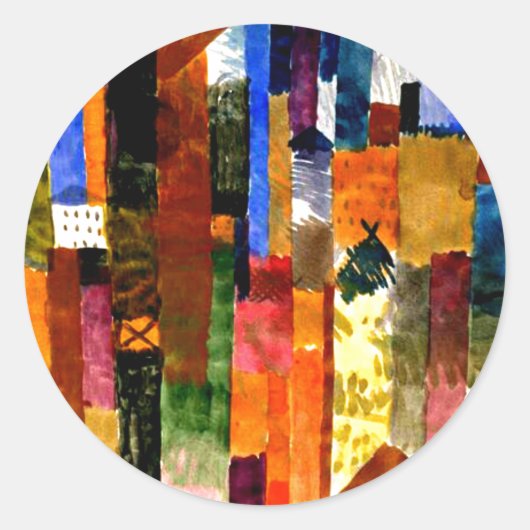 Klee – 町の前 ラウンドシール (正面)