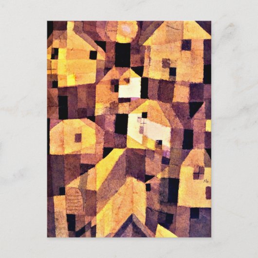 Klee – 秋の場所， 1921 ポストカード (正面)