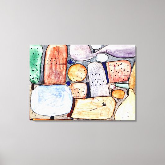 Klee – 組み立てられた風景のパーツ キャンバスプリント (正面)