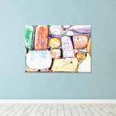 Klee – 組み立てられた風景のパーツ キャンバスプリント (インサイチュ (ウッドフロア))