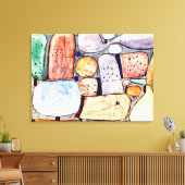 Klee – 組み立てられた風景のパーツ キャンバスプリント (インサイチュ (リビング))