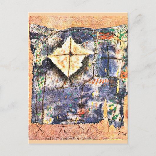 Klee – 荒れ果てた風景 ポストカード (正面)