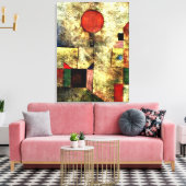 Klee – 赤いバルーン キャンバスプリント (インサイチュ (リビング))