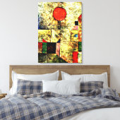 Klee – 赤いバルーン キャンバスプリント (インサイチュ (寝室))