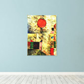 Klee – 赤いバルーン キャンバスプリント (インサイチュ (ウッドフロア))