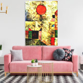 Klee – 赤いバルーン キャンバスプリント (インサイチュ (リビング))