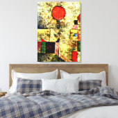 Klee – 赤いバルーン キャンバスプリント (インサイチュ (寝室))