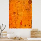 Klee – 赤の果実 ポスター (キッチン)