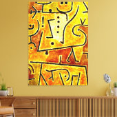 Klee – 赤チョッキ キャンバスプリント (インサイチュ (リビング))