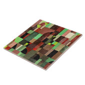 Klee – 赤、緑、紫 – 黄色のリズム、 タイル (側面)