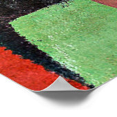 Klee – 赤、緑、紫 – 黄色のリズム、 ポスター (角)