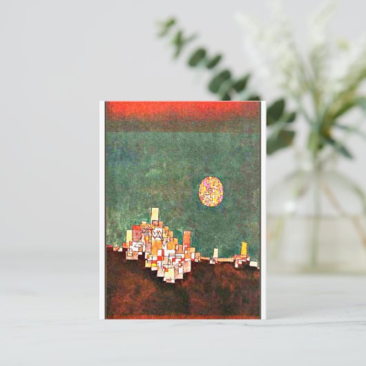 Klee – 選択されたサイト、抽象芸術アートワーク ポストカード (スタンド正面)