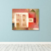 Klee – 郊外のハウスイン キャンバスプリント (インサイチュ (ウッドフロア))