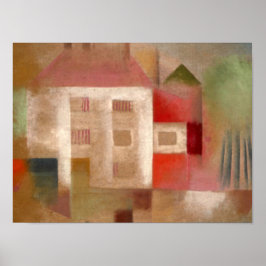 Klee – 郊外のハウスイン ポスター
