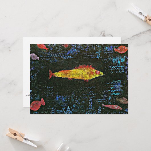 Klee – 金魚 カード (正面/裏面インサイチュ)