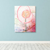 Klee – 開花、抽象芸術・アート、 キャンバスプリント (インサイチュ (ウッドフロア))