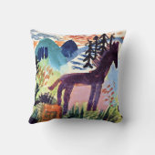 Klee – 馬、有名絵画な クッション (裏面)