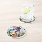 Klee – 馬、有名絵画な コースター (側面)