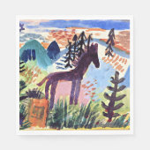 Klee – 馬、有名絵画な スタンダードランチョンナプキン (正面)