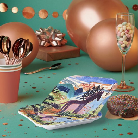 Klee – 馬、有名絵画な ペーパープレート (複数)