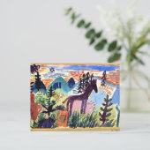 Klee – 馬、有名絵画な ポストカード (スタンド正面)