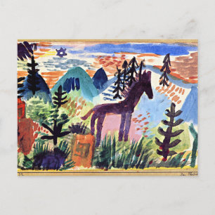 Klee – 馬、有名絵画な ポストカード