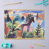 Klee – 馬、有名絵画な 薄葉紙 (クラフト)