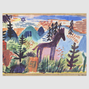 Klee – 馬、有名絵画な 薄葉紙