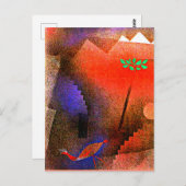 Klee – 鳥の放浪 ポストカード (正面/裏面)